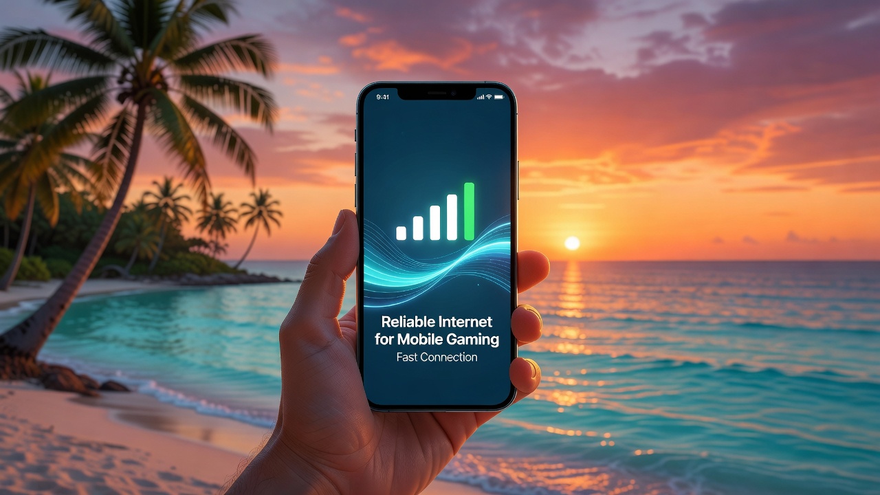 Wi-Fi rápido para gaming oceânico